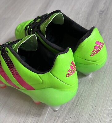 Adidas Ace SG 2015 Leather Green Football Boots Soccer Cleats US UK 7.5 | eBay