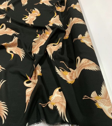 SUMMER/SPRING PRINTED POLYESTER FABRIC : BIRDS : 150CM WIDE : #CEP8 - Foto 32 di 41