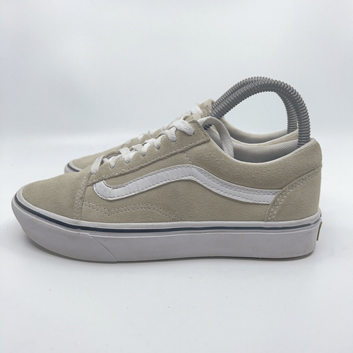 Vans Comfycush Old Skool Women’s Size 6.5 Beige White Low Top Classic Shoes - Picture 3 of 10
