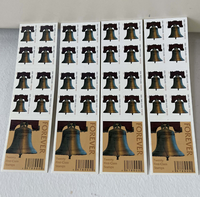Lots of 80 USA USPS 2009 Liberty Gold Bell Forever First Class