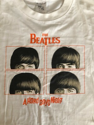 Vintage Beatles A HARD DAYS NIGHT T Shirt, Pre-owned Size