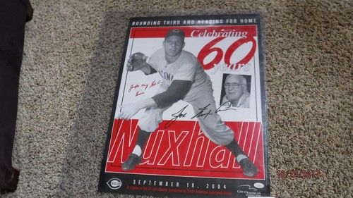 JOE NUXHALL "Nuxie" Signed Reds 18"x24" Baseball Photo/Poster -JSA Authenticated - Picture 4 of 6