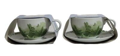 The World Of Peter Rabbit Beatrix Potter Bunny Set of 2 Teacup & Saucer New