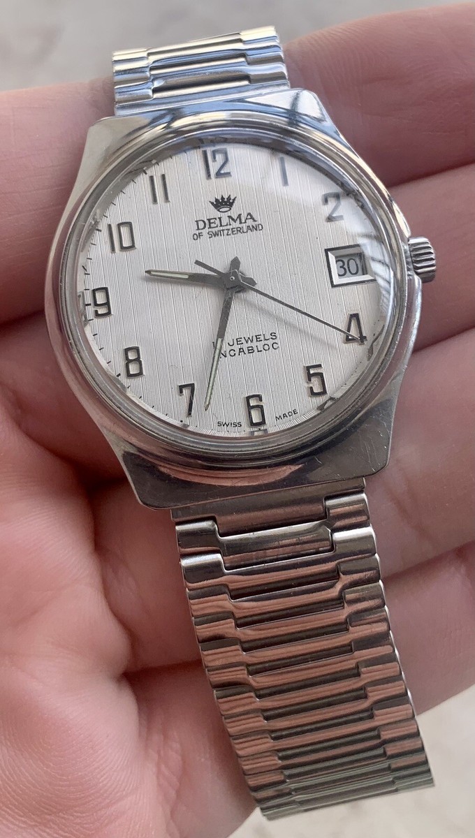 ✓ DELMA Watch; Mechanical (Hand Winding) RARE VINTAGE - SWISS