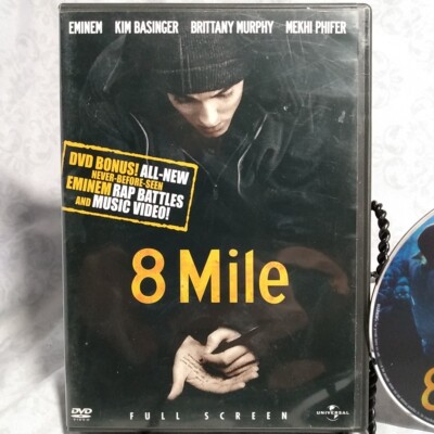 8 Mile (Full Screen Edition) DVD Like New Eminem Kim Basinger Mekhi Phifer SWB C