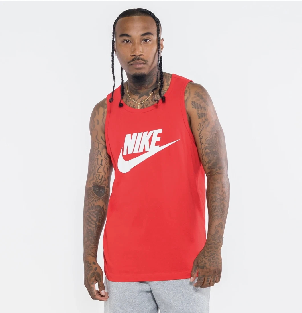 Nike Icon Futura logo tank top in black