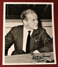 LA Kings Pioneer Sports Tycoon Jack Kent Cooke Signed Photo Washington Redskins!