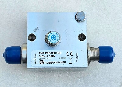NEW HUBER+SUHNER LIGHTING AND EMP PROTECTOR MODEL 3403.17.0045