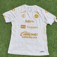 Camiseta deportiva Charly Dorado Sinaloa Stadium para hombre blanca-dorada