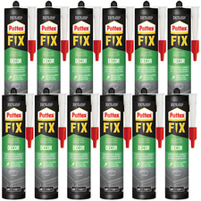 NEW Pattex Mounting Adhesive Fix Decor 380g Set 12pcs Solvent Free Interior