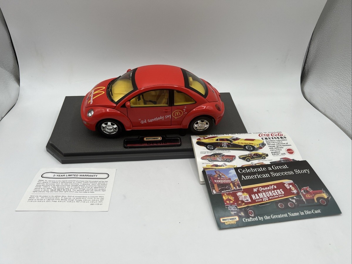 1999 McDonalds Volkswagen Beetle Mattel Matchbox Vintage Diecast