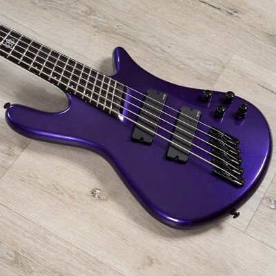Spector NS Dimension 5 HP Multi-Scale 5-String Bass, Ebony Fretboard, Plum Crazy