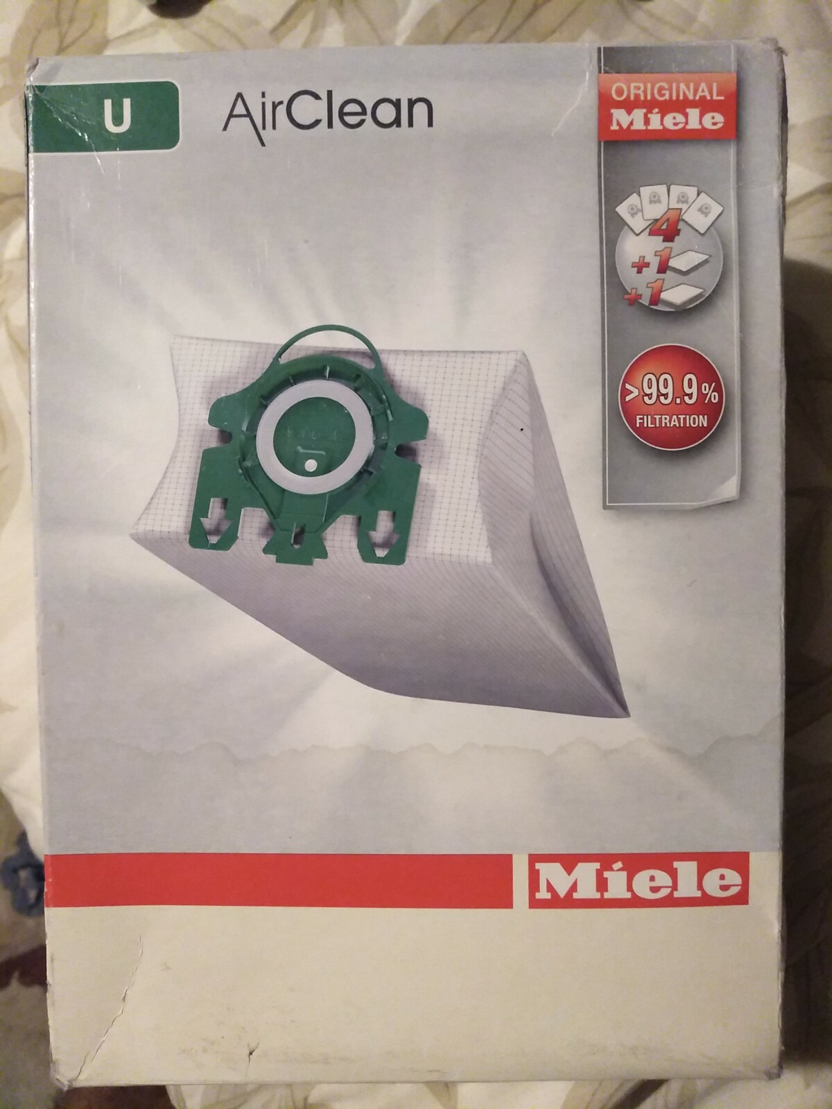 2 Miele Type U AirClean Vacuum Bags 2 Filters S7000 S7999 for sale