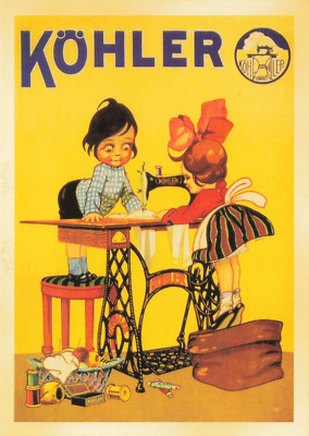 Postcard Advertising Kohler Sewing Machines 4x6 Modern Print