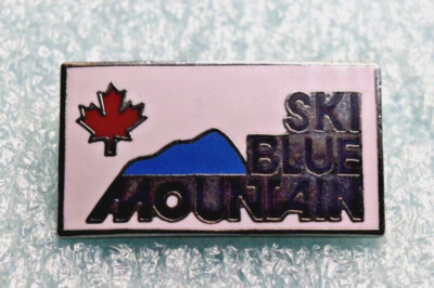Blue Mountain Canada Ski Pin Canadian Red Maple Leaf