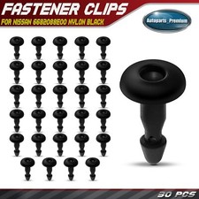 30pcs 4mm Nylon Cowl Screen Pin Retainer Clips Fender Fastener For Nissan Maxima