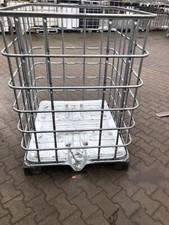 IBC Gitterboxen,Gittterbox,Brennholzboxen,1250 l.,auf Kunstoff/Metallpalette