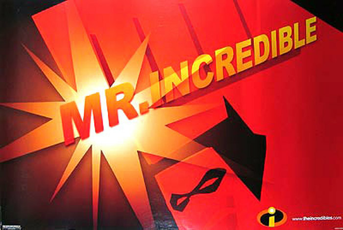 The Incredibles (Single Sided) Advance Mr Incredible) Original Movie Poster