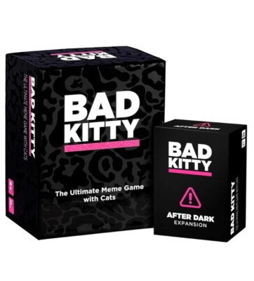 BAD KITTY Party Game + After Dark Expansion Set - Ultimate Meme Game w/cats NEW