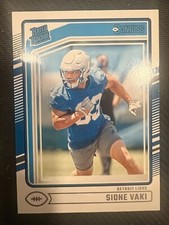 2024 Panini Donruss - Sione Vaki ( Detroit Lions ) Rated Rookie #332