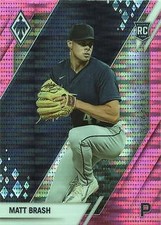 Matt Brash 2022 Panini Chronicles #13 Phoenix Pink Pulsar Seattle Mariners