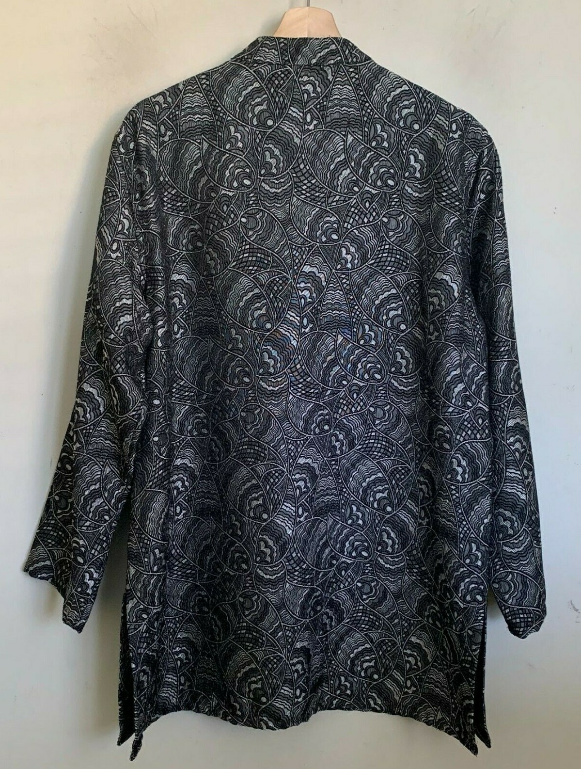 Chico's Jacket Gray Silver Multi Textured Abstrac… - image 2