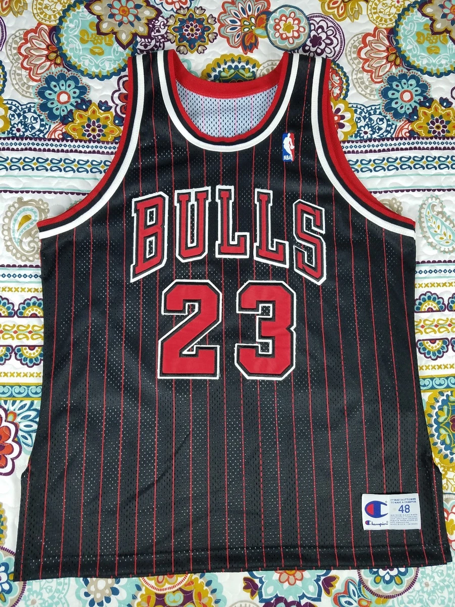 Michael Jordan Bulls Jersey Black Pinstripe Buy