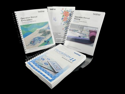 Brother Luminaire XP3 and Brother Pe Design 11- Four Manual Bundle Free shipping