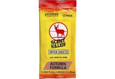 WRC Dryer Sheets Scent Killer Autumn Formula 12-Pack