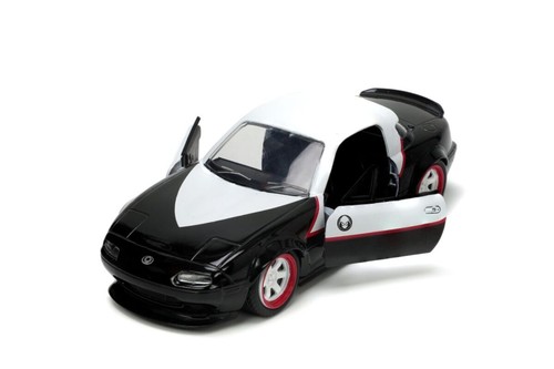 Jada Toys Spider-Man #3362 Ghost Spider y vehículo fundido a presión Mazda Miata 1990 - Imagen 6 de 10