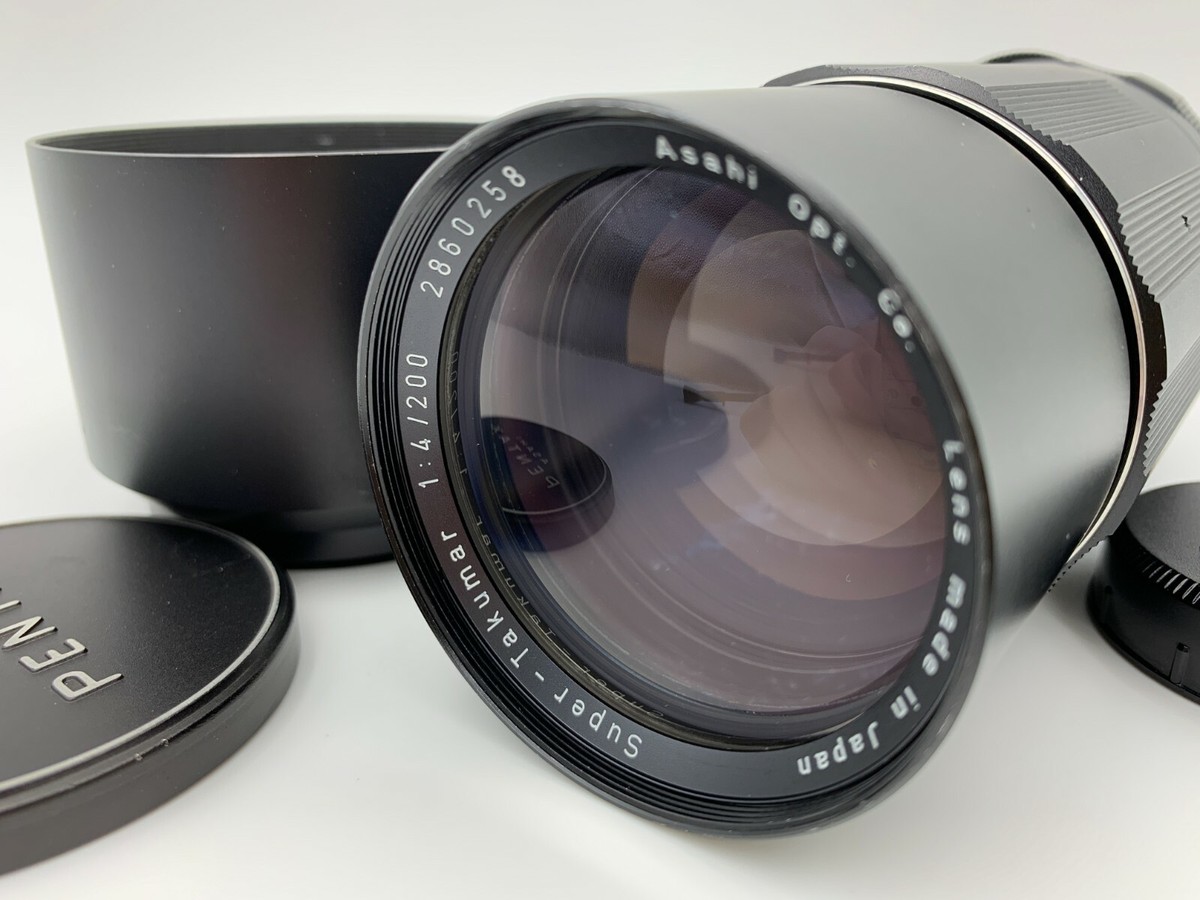 eb105】 Pentax Super Multi Coated Takumar 200mm f/4 Screw M42 MF