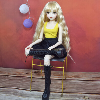60cm Puppe Hübsche Mädchen 18 Bewegliche Gelenke 1/3 BJD Puppen Große Puppe Doll