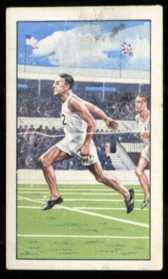 Tabakkarte, Gallaher, CHAMPIONS, ohne Bildunterschrift, 1. 1935, GT Saunders, Leichtathletik, #33