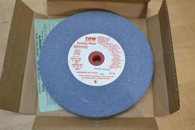 New 8'' x 1'' TRW Bench Grinder Grinding Wheel 1/2'',5/8'',3/4'', 1'' Bore 662365