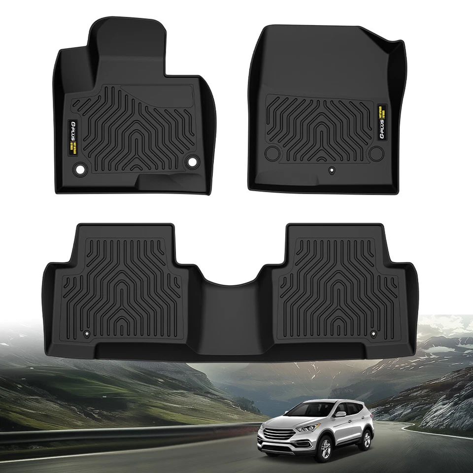 Fit For 13-18 Hyundai Santa Fe Sport All Weather TPE Floor Mats Protection Liner Foto 2 de 4