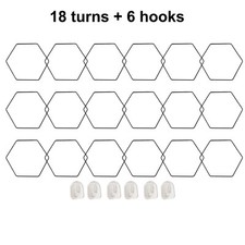 DIY Garden Wall Trellis with 18 Hexagonal Rings Sleek and Waterproof Design