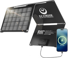 28W Portable Solar Panel - Fast USB-C & USB-A Charging for Camping & Emergencies