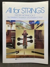 KJOS All for Strings: Theory Workbook, Viola, Book 2 #85VA