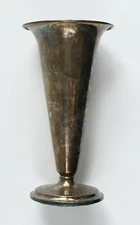 Thorvald Marthinsen Fluted Flower Vase Norwegian 830 Silver 830S Norway (6-5/8")