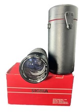 Sigma 70 225mm F 3.5 4.5 Interchangeable Zoom Lens Minolta Case and Original Box