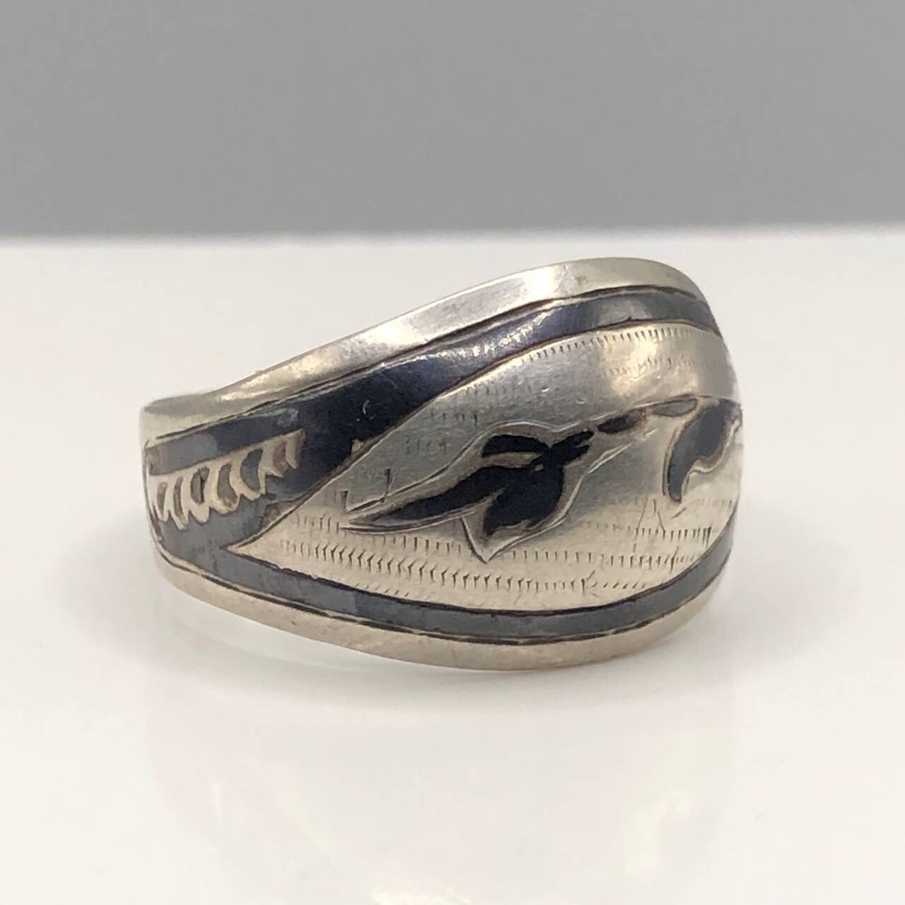 Old Soviet Silver 875 Ring Kubachi - image 7