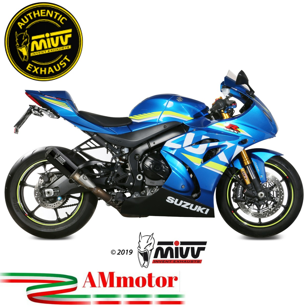 Mivv Suzuki Gsx-R 1000 2017 Terminale Di Scarico Per Moto