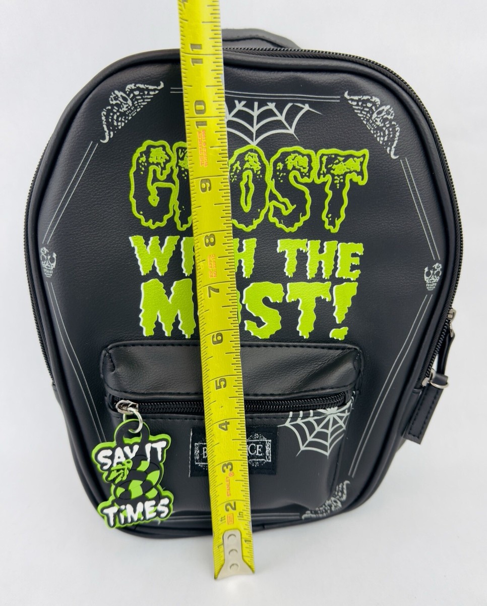 Beetlejuice Black “Ghost With The Most” Mini Backpack 11x9x3 New With Tags Beetlejuice Mini Backpack “Ghost With The Most!” Brand New  main image 2