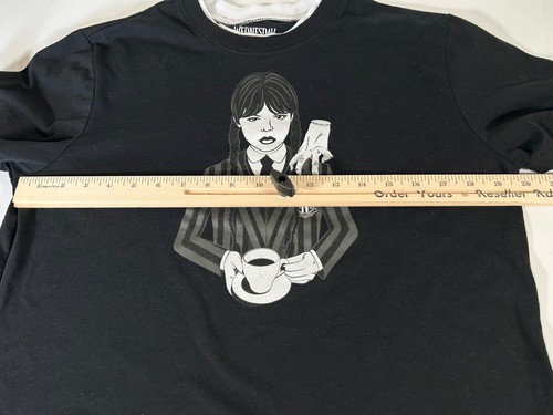 Wednesday Girls Long Sleeve T-Shirt Wednesday Addams Black Stripes Girls XL - Picture 11 of 11