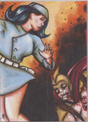 Mighty Zombies (Unangenehme Träume Karten) - Tim Proctor Sketchkarte