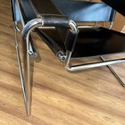 Wassily Chair MCM 1960’s Stendig Italy Made Black Leather Chrome ~ Marcel Breuer — photo 4