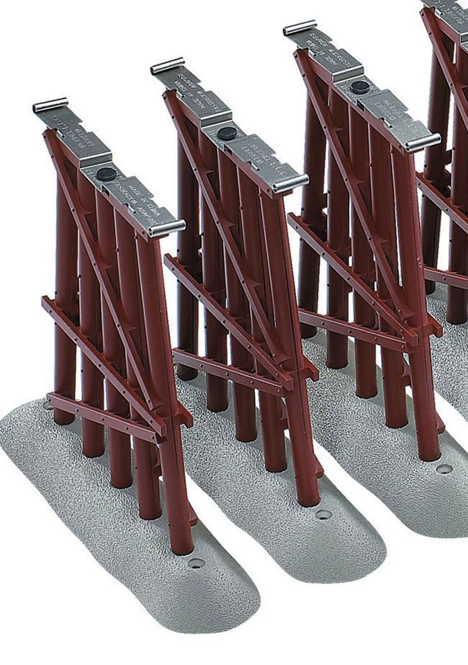 LIONEL FASTRACK GRADUATED TRESTLE TRACK SET train elevated bridge piers 6-12037 - Image 3 of 3