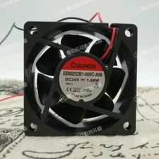 SUNON EE60252B1-000C-A99 6025 DC24V 1.68W 6CM 60 25 2-Wire Inverter Cooling Fan