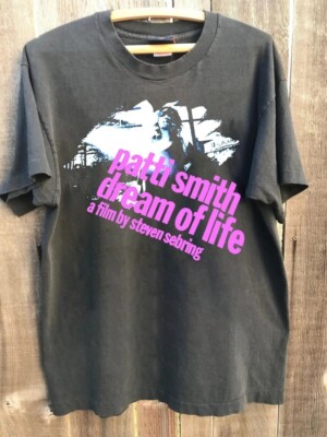 Patti Smith T-shirt Dream of Life 2009 Tour Charcoal Unisex Shirt S-5XL