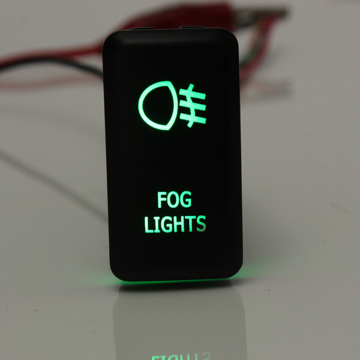 Blue/Green Dual LED Light Switch Push Button For Toyota Hilux Land